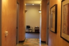 View from hallway into therapy area